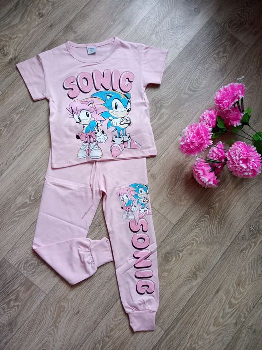 Komplet 98-104 Sonic różowy