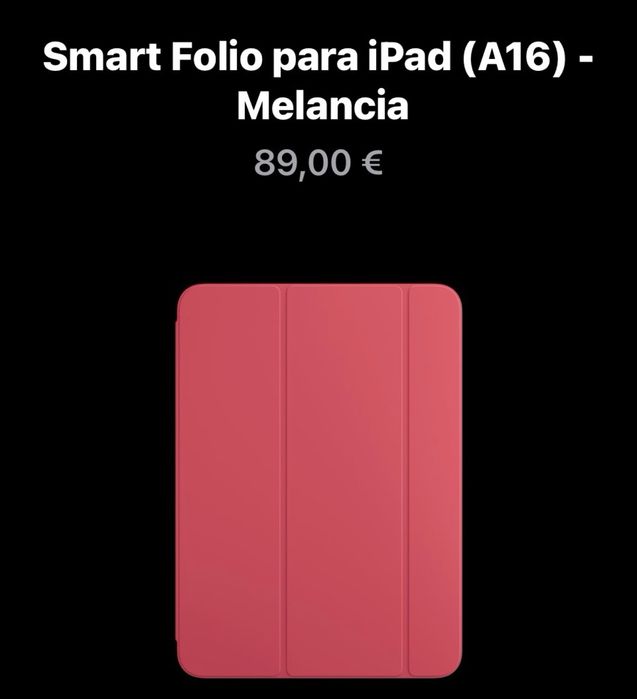 iPad 10.2” Wi-Fi 64GB Azul Junho 2025 como novo e com Smart Folio melancia, cabo e carregador originais