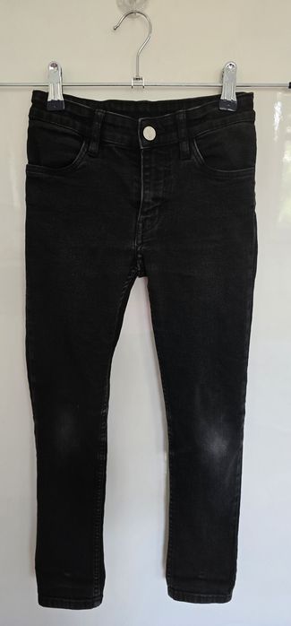 H&M-spodnie jeansowe ze stretchem dla chłopca r.128cm