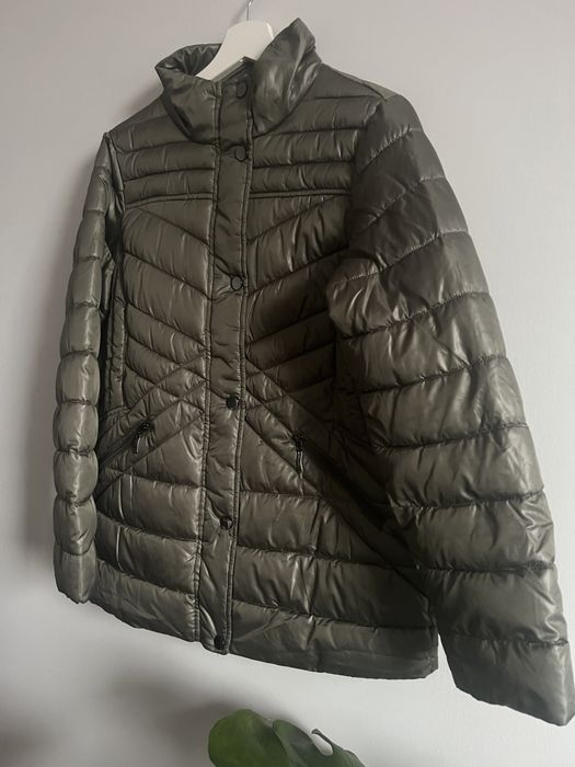 Pikowana kurtka khaki 36