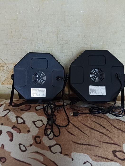 Прожектор для дискотек 2 шт. 36 RGB LED PAR. Пульт. USB.