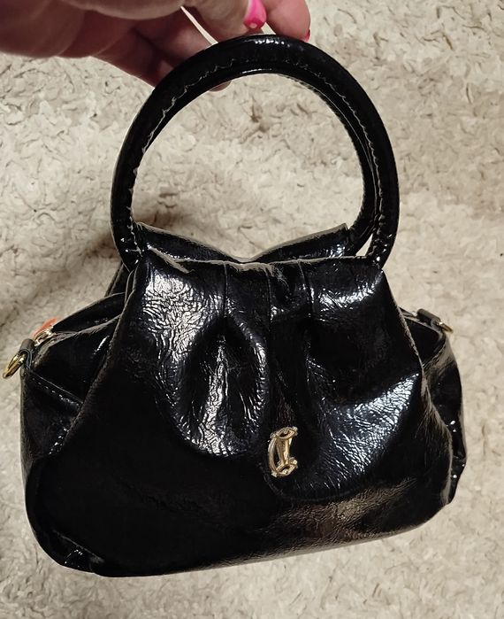 Śliczna torebka lakierowana 27x18 Nowa