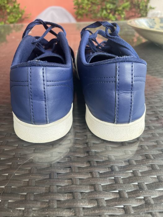 Adidas Courtset Sneakers Navy Blue White Stripes - Size UK 11 / EU 46