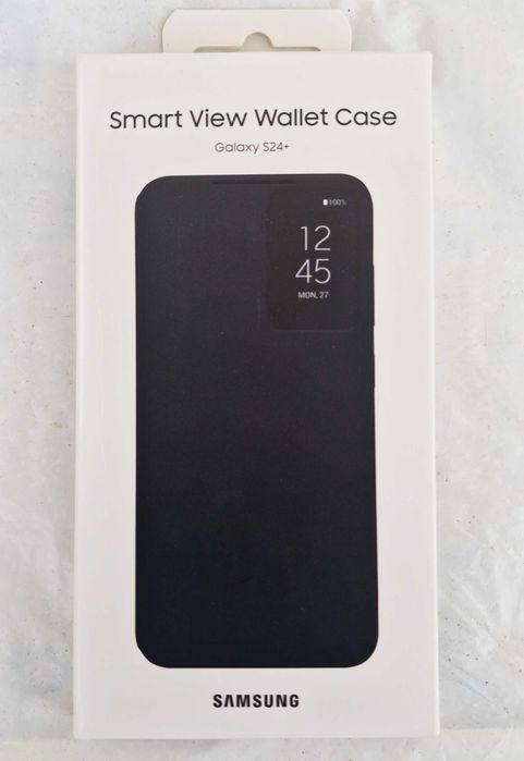 Capa Original Samsung Galaxy S24+ Clear View Preta Nova