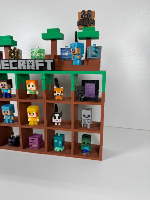 Стенд Тримач для Фігурок Kinder Joy Minecraft з Гри Майнкрафт Полиця