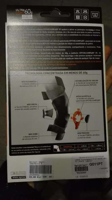 joelheira elastica desportiva epitact, S