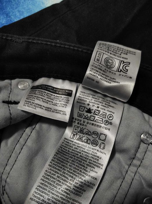 Брендові,чорні,широкі джинси палаццо для хлопчика 16-17 р-Levi's