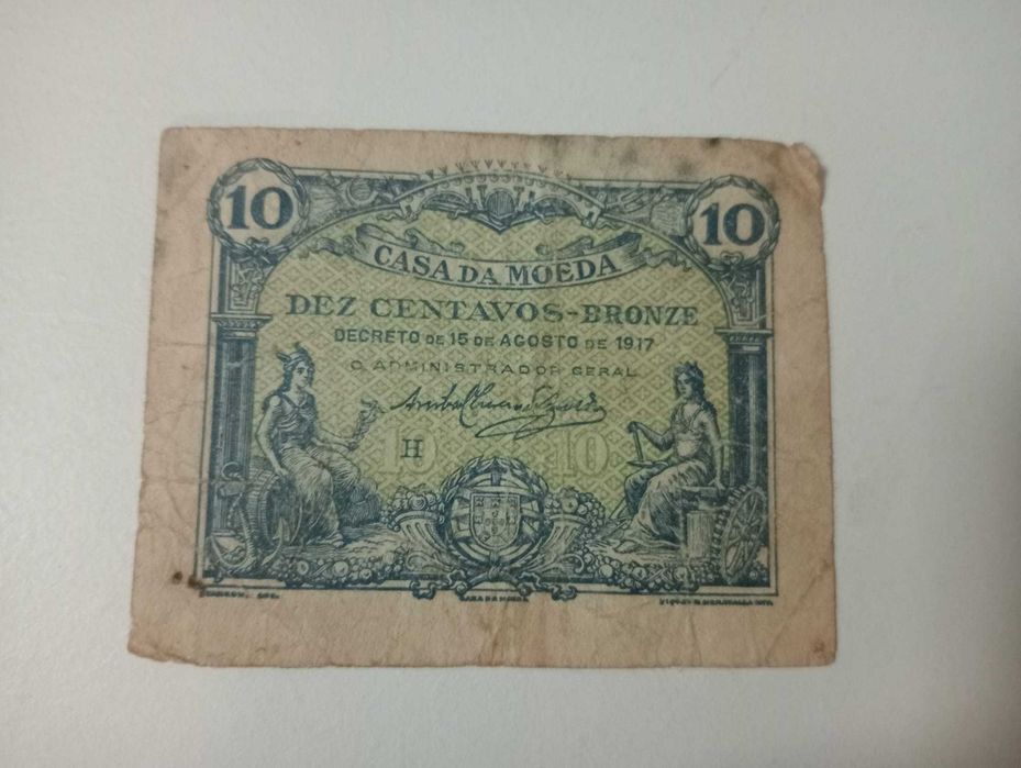 50 Escudos Infanta D. Maria 1980 (Capicua)  / Cédula 10 Centavos  1917