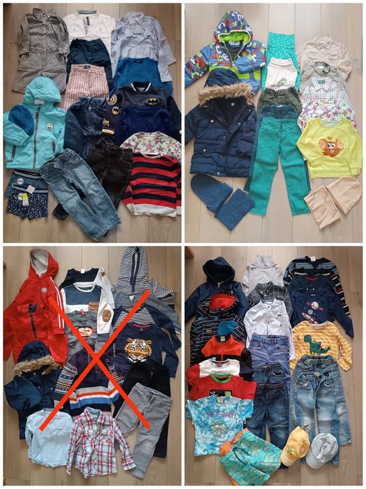 Великий пакет одягу для хлопчика від 2 до 5р.