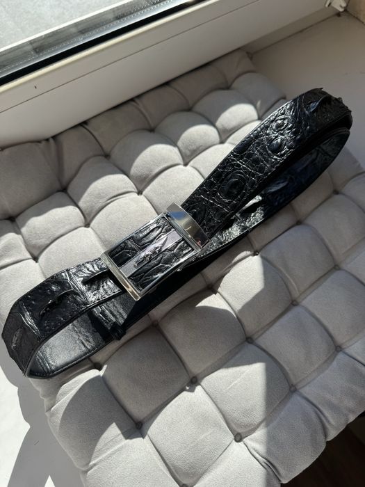 Ремінь Lacoste з крокодила 49 розмір
