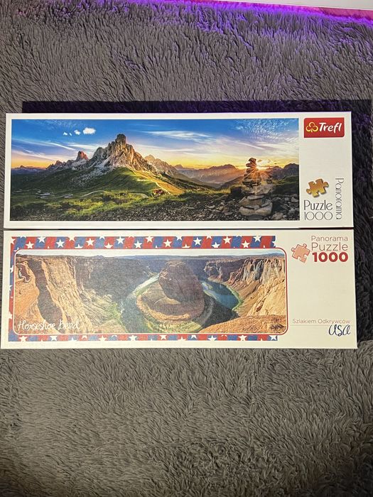 Dwa Zestawy Puzzli 1000