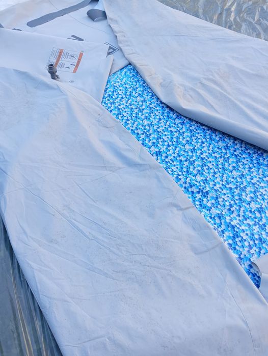 Basen ogrodowy stelarzowy + pompa