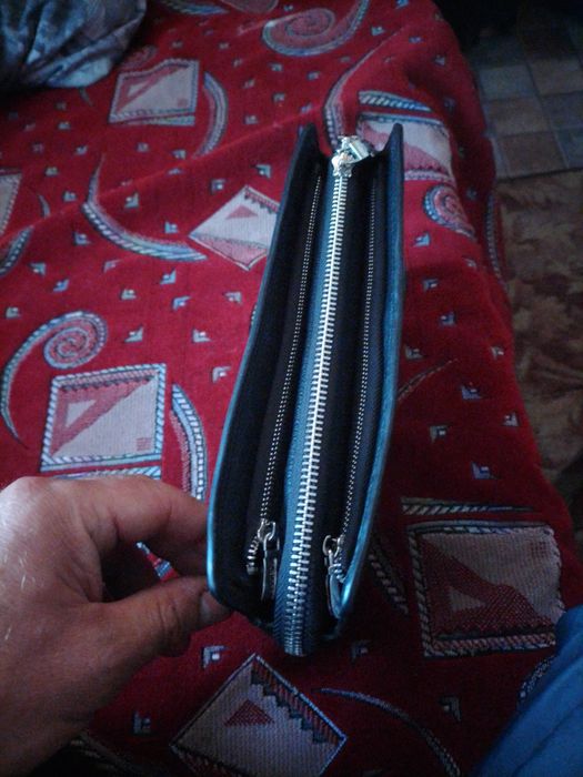 Барсетка кожаная