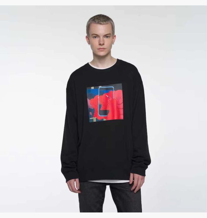 Костюм Uniqlo  Kaws Warhol Graphic Sweatshirt Black