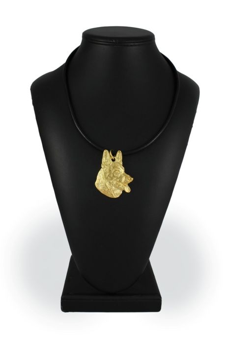 Owczarek niemiecki naszyjnik pozłocony Art-Dog