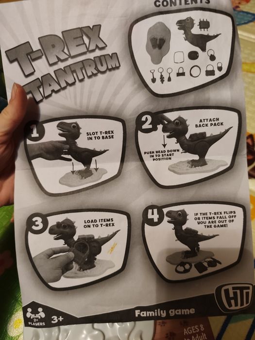 дитяча настільна гра на баланс HTI T-Rex Tantrum