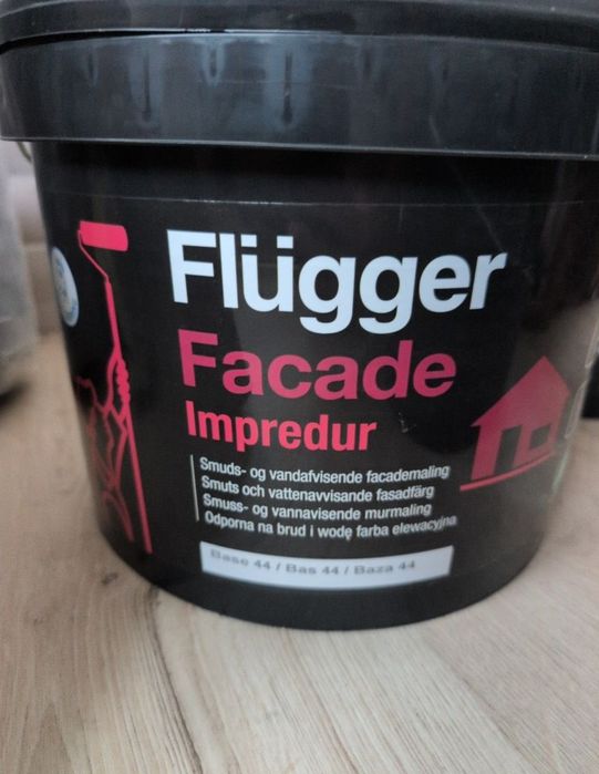 Farba elewacyjna Flugger Facade Impredur szary antracyt RAL 7016 10L