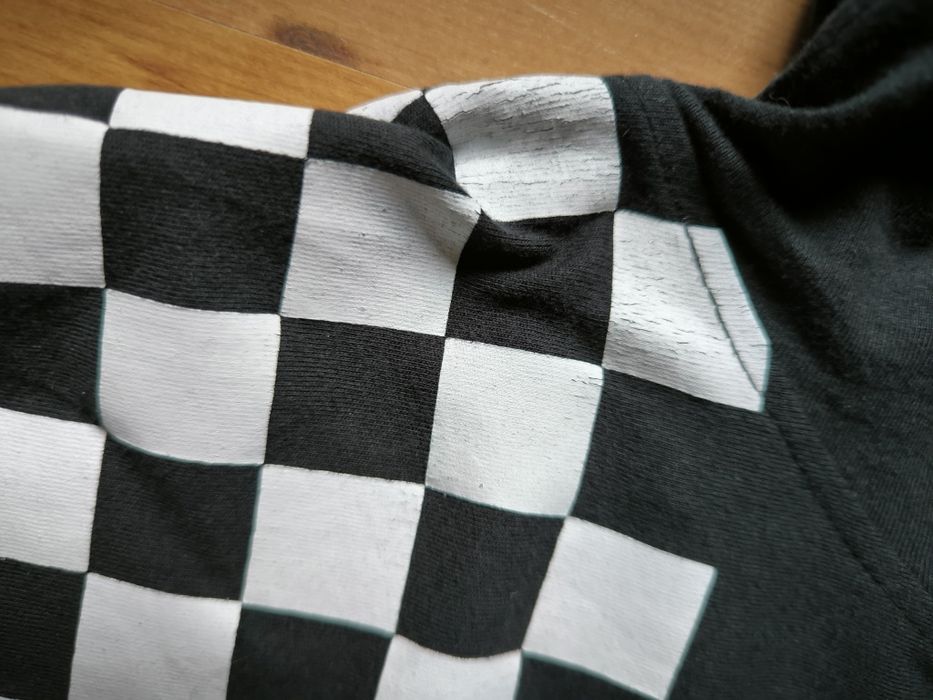 Lambretta koszulka polo męska XXL czarna szachownica lato