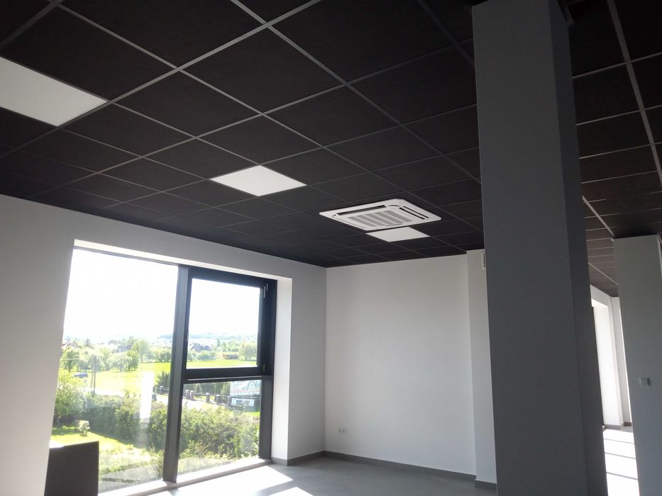 Sufit podwieszany kasetonowy z montażem od 90,00
Rockfon Armstrong AMF