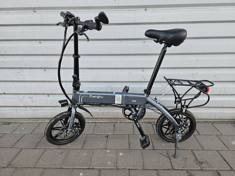 Складний електровелосипед Zhengbu D6, сірий, 14"