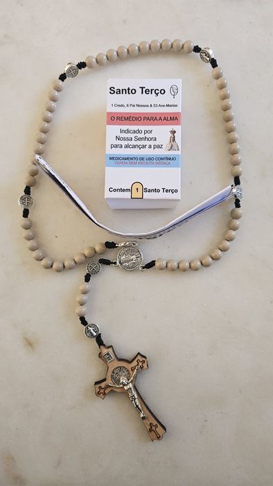 Santo Terço personalizado com fecho