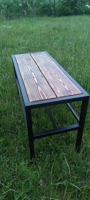 Банкетка в прихожую с подставкой для обуви