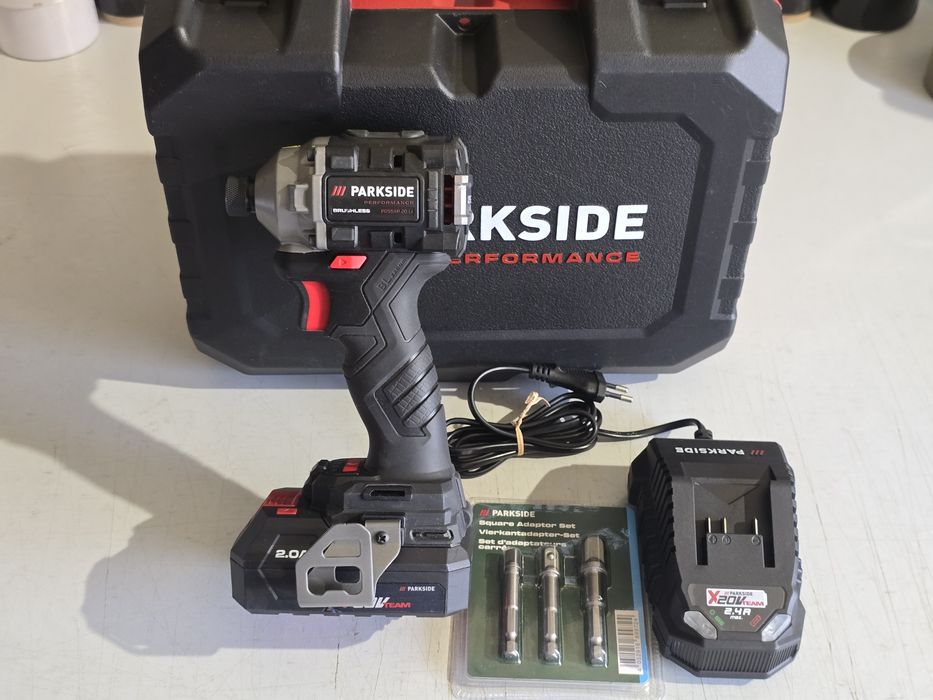 Aparafusadora impacto 20v parkside bits