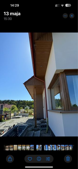 Podbitka dachowa drewniana i PCV    TYNK NATRYSKOWY ELEWACJE