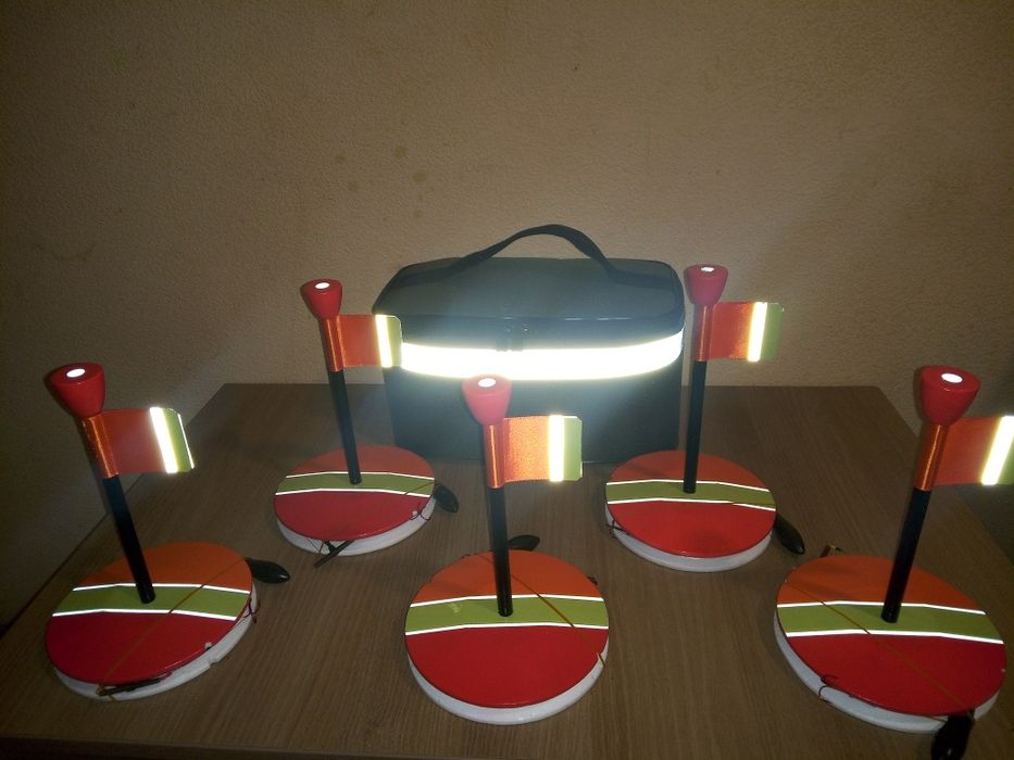 ТОПОВЫЕ светящиеся кружки (жерлицы) на ЩУКУ  От Петровича 10шт в сумке