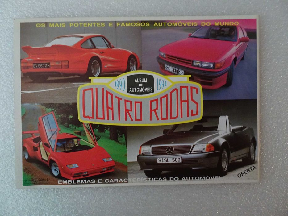 Caderneta de cromos vazia Quatro Rodas