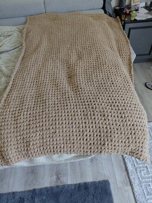 Koc/pled Recznie pleciony