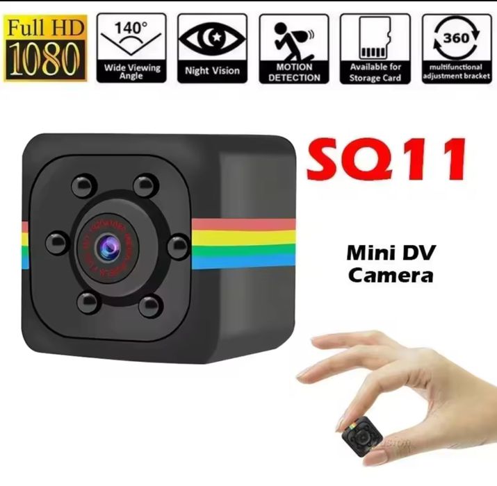 Міні камера SQ11 1920*1080P Full HD  Чорна