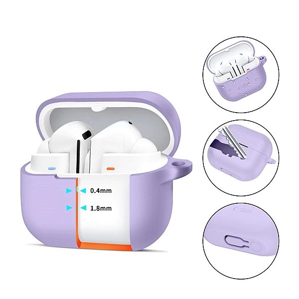 Tech-Protect Silicone Hook Samsung Galaxy Buds 3 / 3 Fe / 3 Pro Lavend