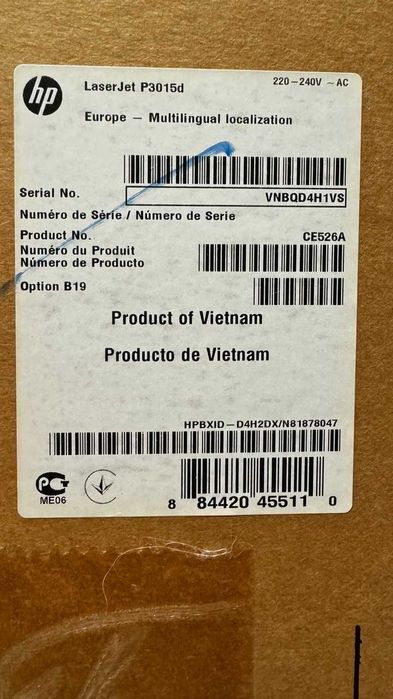 Impressora HP LaserJet P3015d (nova)