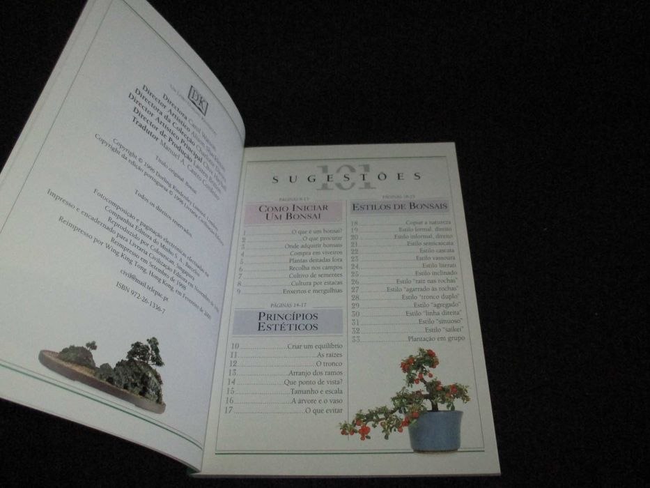Livro Bonsai Harry Tomlinson 101 Sugestões 1996