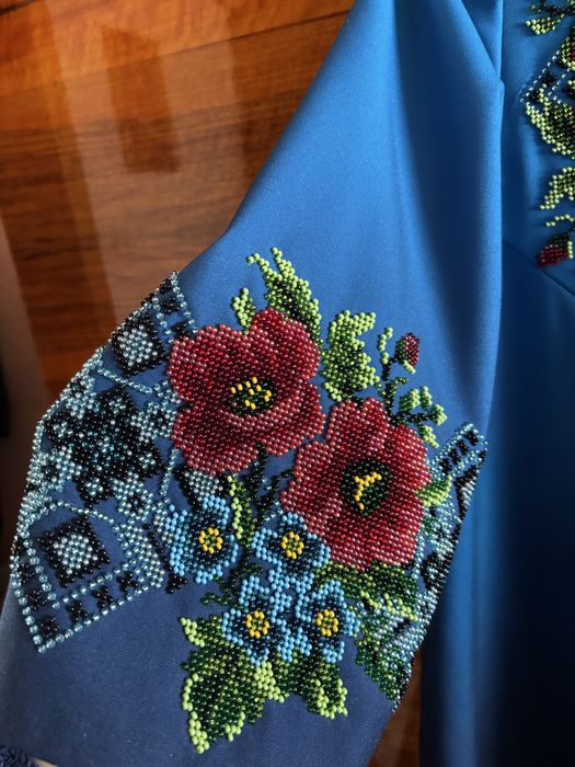 Вишиване плаття бісер 50р