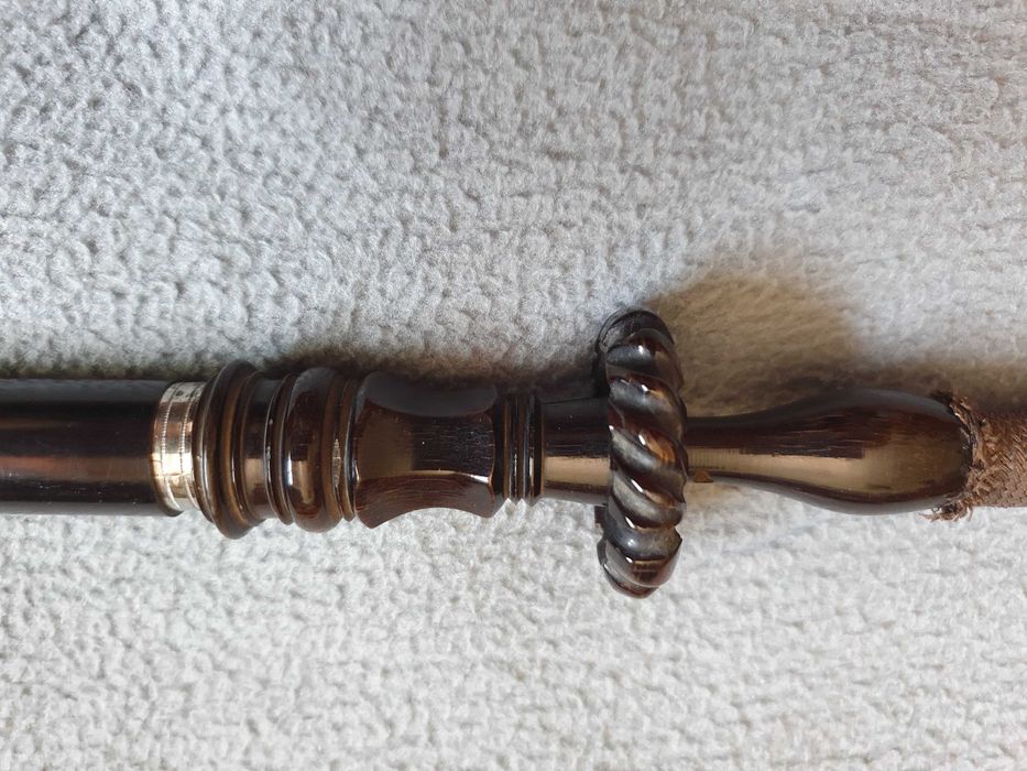 Cachimbo muito antigo em laca e madrepérola