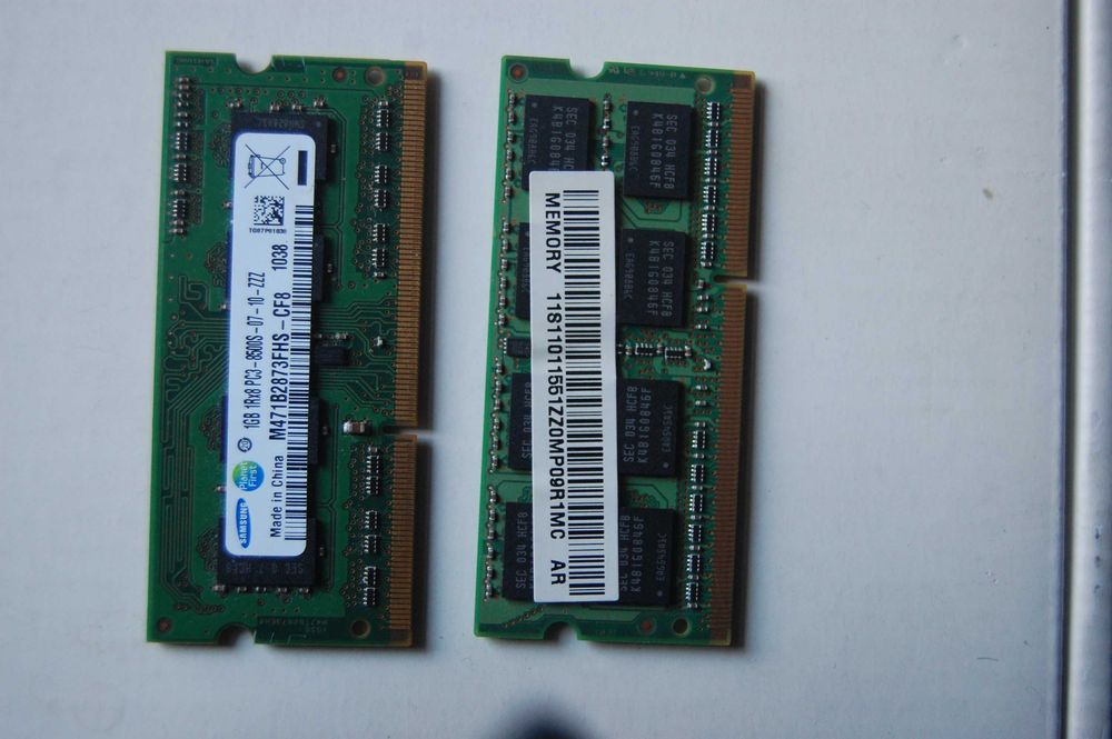 Оперативна пам'ять Samsung 3GB (1+2) 1Rx8 PC3-8500S-07-10-ZZZ 2 планки