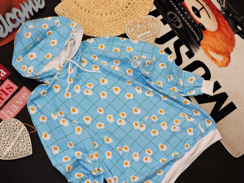 Made by bedste Bluza print jajecznica S