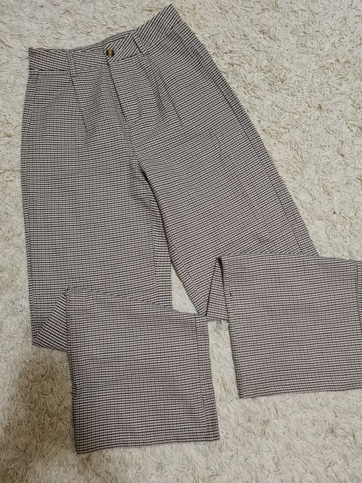 Штани труби, брюки палаццо, клітинка, Shein