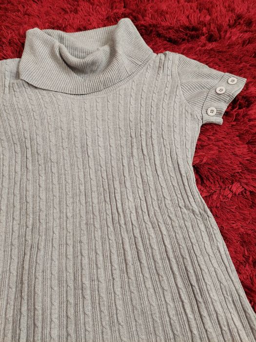 Camisola de malha cinza