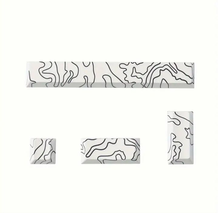 Набір клавіш для Механічної клавіатури | Білі РВТ Кейкапи