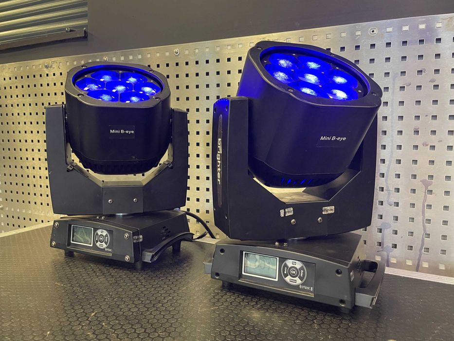 Głowy ruchome beam/wash Brighter Mini B-Eye 7x40W zoom, flower + case