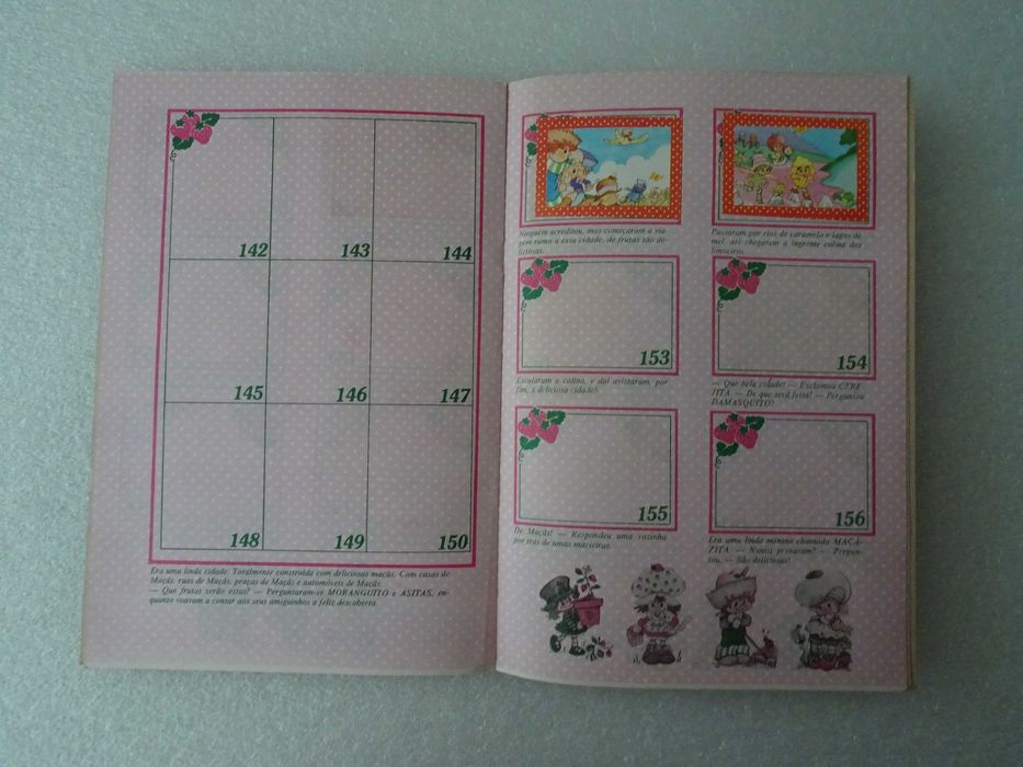 Caderneta de cromos Moranguito - Disvenda - Tem 10 cromos