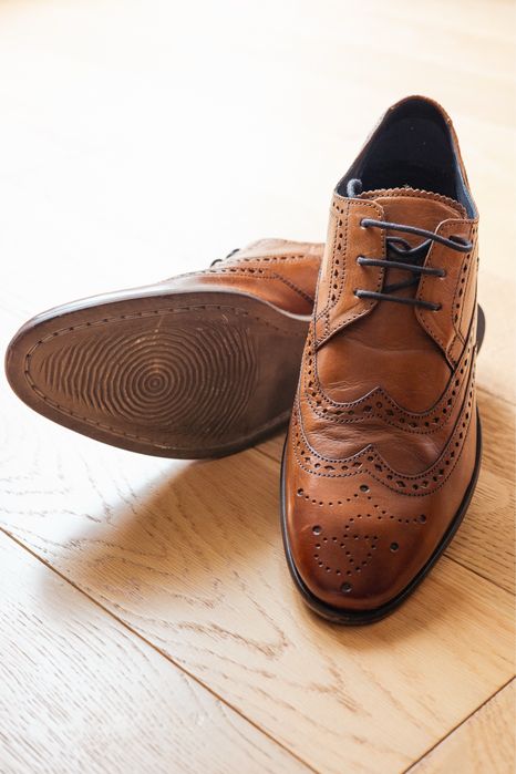 Goodwin Smith 42 eleganckie męskie Nowe Brązowe Oxford / Derby prezent
