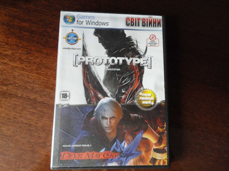 Диск "Prototype" + "Devil may cry 4" для ПК
