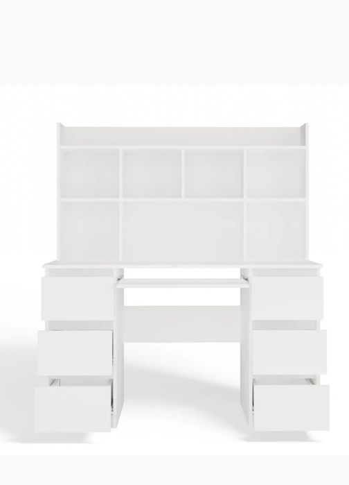 Biurko z nadstawką białe nowe