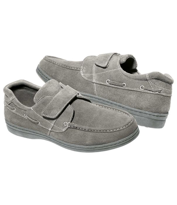 Mokasyny 43 buty półbuty męskie na rzepy zamszowe 28,3 cm R1024 ATLAS