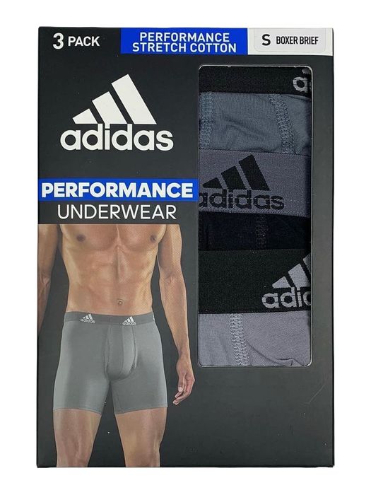 ОРИГІНАЛ боксери Adidas труси чоловічі Performance Underwear сірі чорн