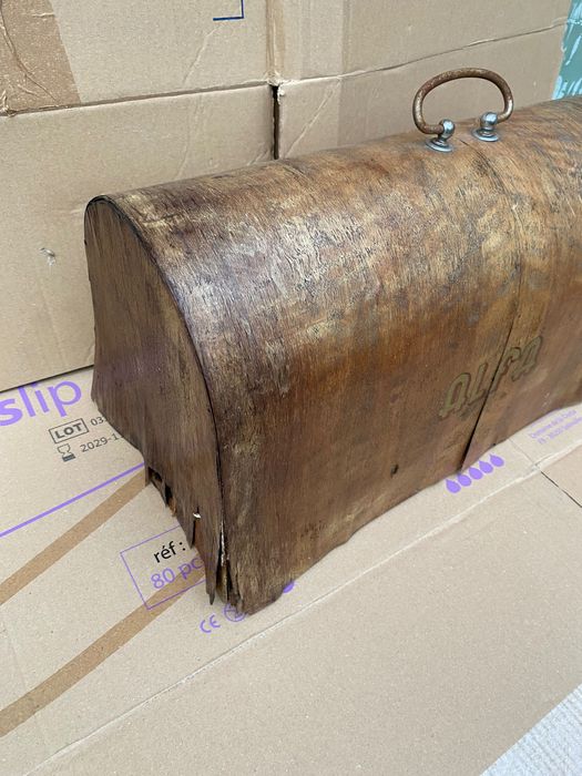 Caixa Madeira máquina costura Alfa